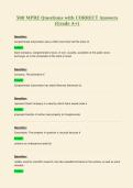 500 MPRE Questions with CORRECT Answers&NewLine;&lpar;Grade A&plus;&rpar;