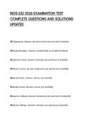 BIOS-252 2026 EXAMINATION TEST &NewLine;COMPLETE QUESTIONS AND SOLUTIONS &NewLine;UPDATED 