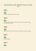 A&P Questions with CORRECT Answers &lpar;Grade&NewLine;A&plus;&rpar;