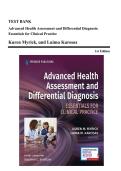 Test Bank for Advanced Health Assessment and Differential Diagnosis Essentials for Clinical Practice by Karen Myrick and Laima Karosas Complete Exam Review Questions