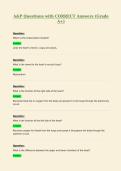 A&P Questions with CORRECT Answers &lpar;Grade&NewLine;A&plus;&rpar;