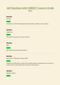 A&P Questions with CORRECT Answers &lpar;Grade&NewLine;A&plus;&rpar;