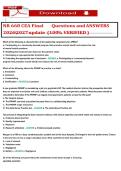 NR668 CEA Exam 2026&sol;2027 &vert; PMHNP Certification Questions & Answers&NewLine;&NewLine;
