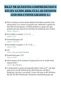 BKAT 9R QUESTINS COMPREHENSIVE&NewLine;STUDY GUIDE 2026 FULL QUESTIONS&NewLine;AND SOLUTIONS GRADED A&plus;