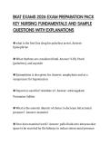 BKAT EXAMS 2026 EXAM PREPARATION PACK &NewLine;KEY NURSING FUNDAMENTALS AND SAMPLE &NewLine;QUESTIONS WITH EXPLANATIONS 