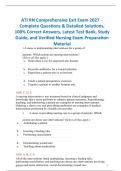 ATI RN Comprehensive Exit Exam 2027 &vert; Test Bank & Study Guide with Solutions