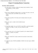 Test Bank&colon; College Accounting &lpar;15th Edition&rpar; &ndash; Price&comma; Haddock&comma; & Farina &vert; Chapter 2&colon; Analyzing Business Transactions