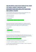 HESI RN Mental Health Exit Exam 2025-2026 &vert; 3 Versions Test Bank & Answers