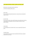 WGU-D668 ELEMENTARY LITERACY CURRICULUM EXAM GUIDE 