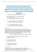 ATI RN Comprehensive Exit Exam 2027 &vert; Test Bank & Study Guide with Solutions
