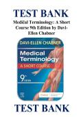 Test Bank Medical Terminology&colon; A Short Course 9th Edition Chabner