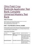 Ohio Field Crop Pesticide Applicator Elite Test Bank 2026&sol;2027 &vert; 19&plus; QA&comma; Formulas & Complete Mastery Explanations
