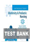 TEST BANK FOR Introductory Maternity & Pediatric Nursing Fifth edition by Nancy Hatfield and Cynthia Kincheloe ISBN&colon;978-1975163785 - COMPLETE GUIDE 100&percnt; VERIFIED A&plus; GRADE ASSURED &excl;&excl;&excl; GUARANTEED SUCCESS &excl;&excl;&excl;