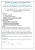NURS 5220 Advanced Health Assessment Exam 1 Prep&NewLine;Document &vert; 2026&sol;2027 Edition &vert; 250 Verified Question