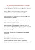MBA 705 CHAPTER 5 Exam &num;1 Questions with Correct Answers