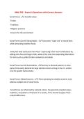 MBA 705 - Exam 1 &num;1 Questions with Correct Answers&NewLine;
