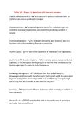 MBA 705 - Exam &num;1 Questions with Correct Answers&NewLine;