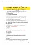 NR 509&vert; Midterm Exam&colon; NR 509&sol; NR509 Advanced Physical Assessment Midterm Exam Questions with Verified Answers &lpar;Latest Revised edition&rpar;- Chamberlain
