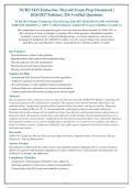 NURS 5433 Module 5 Endocrine Thyroid Exam 2026-2027 QUESTIONS AND ANSWERS&NewLine;ALREADY GRADED A&plus;&period; 100&percnt; Verified Solutions &vert; Updated Per Latest Guidelines &vert; Graded A&plus;