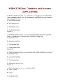 WGU C170 Exam Questions and Answers &lpar;100&percnt; Correct &rpar; 2026&sol;2027&NewLine;