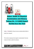 Bates' Guide to Physical Examination and History Taking &vert; 120&plus; Exam Questions and Answers &vert; Health Assessment&comma; Diagnostic Testing&comma; Mental Status Examination&comma; Patient Communication 