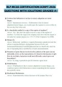 BLP MCQS CERTIFICATION SCRIPT 2026&NewLine;QUESTIONS WITH SOLUTIONS GRADED A&plus;