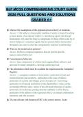 BLP MCQS COMPREHENSIVE STUDY GUIDE&NewLine;2026 FULL QUESTIONS AND SOLUTIONS&NewLine;GRADED A&plus;