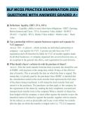BLP MCQS PRACTICE EXAMINATION 2026&NewLine;QUESTIONS WITH ANSWERS GRADED A&plus;