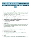 BM2 TEST ACTUAL EXAM PAPER 2026&NewLine;QUESTIONS WITH ANSWERS GRADED&NewLine;A&plus;