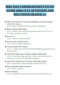 BM2 TEST COMPREHENSIVE STUDY&NewLine;GUIDE 2026 FULL QUESTIONS AND&NewLine;SOLUTIONS GRADED A&plus;