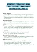 BM2 TEST FINAL TEST 2026&NewLine;QUESTIONS WITH CORRECT&NewLine;ANSWERS GRADED A&plus;
