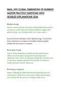 BMAL 590 GLOBAL DIMENSIONS OF BUSINESS &NewLine;MASTER PRACTICE QUESTIONS WITH &NewLine;DETAILED EXPLANATIONS 2026 