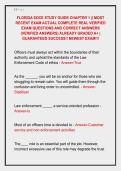 FLORIDA SOCE STUDY GUIDE CHAPTER 1 &vert;&vert; MOST &NewLine;RECENT EXAM ACTUAL COMPLETE REAL VERIFIED &NewLine;EXAM QUESTIONS AND CORRECT ANSWERS &NewLine;&lpar;VERIFIED ANSWERS&rpar; ALREADY GRADED A&plus; &vert; &NewLine;GUARANTEED SUCCESS&excl;&excl; NEWEST EXAM&excl;&excl;&excl; 