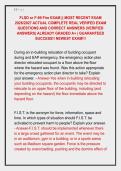 FLSD or F-89 Fire EXAM &vert;&vert; MOST RECENT EXAM &NewLine;2026&sol;2027 ACTUAL COMPLETE REAL VERIFED EXAM &NewLine;QUESTIONS AND CORRECT ANSWERS &lpar;VERIFIED &NewLine;ANSWERS&rpar; ALREADY GRADED A&plus; &vert; GUARANTEED &NewLine;SUCCESS&excl;&excl; NEWEST EXAM&excl;&excl;&excl; 