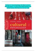 Complete Test Bank for Cultural Psychology&comma; 4th Edition by Steven J Heine&vert; All Chapters 1-15 &vert;Covered With Questions And Verified Solutions With Detailed Rationales And Case Study&period;