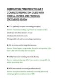 ACCOUNTING PRINCIPLES VOLUME 1&NewLine;COMPLETE PREPARATION GUIDE WITH&NewLine;JOURNAL ENTRIES AND FINANCIAL&NewLine;STATEMENTS REVIEW