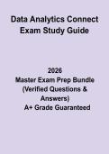 Data Analytics Connect Exam Study Guide&colon; Complete Revision Notes & Practice Questions PDF