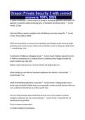 Oregon Private Security 5 with correct answers 100&percnt; 2026