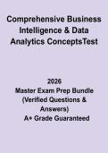 Comprehensive Business Intelligence & Data Analytics Concepts Test&colon; Complete Study Guide & Practice Questions PDF