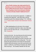 Union Pacific training rules study guide first 42&comma;&comma; &NewLine;Questions and Correct Detailed Answers &vert;&vert;Verified &NewLine;Exam&excl;&excl;&excl;&vert;&vert; Most Recent Exam Actual Complete Real &NewLine;Exam Questions And Correct Answers &lpar;Verified &NewLine;Answers&rpar; Already Graded A&plus;&vert;&vert;Newest Exam&excl;&excl;&excl; 
