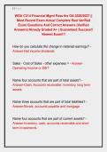 WGU C214 Financial Mgmt Pass the OA 2026&sol;2027 &vert;&vert; &NewLine;Most Recent Exam Actual Complete Real Verified &NewLine;Exam Questions And Correct Answers &lpar;Verified &NewLine;Answers&rpar; Already Graded A&plus; &vert; Guaranteed Success&excl;&excl; &NewLine;Newest Exam&excl;&excl;&excl;