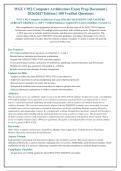 WGU C952 Computer Architecture Exam  QUESTIONS AND ANSWERS ALREADY GRADED A&plus;&period; 100&percnt; Verified Solutions &vert; Updated Per Latest Guidelines &vert; Graded A&plus;
