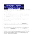 Security and Protective Services Pathway with correct answers 100&percnt; 2026