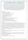 WGU C952 Computer Architecture Exam 2026-2027 QUESTIONS AND ANSWERS&NewLine;ALREADY GRADED A&plus;&period; 100&percnt; Verified Solutions &vert; Updated Per Latest Guidelines &vert; Graded A&plus;