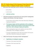 BIO 351 Embryology & Development Exam Questions & &NewLine;Answers 2026 &vert; Complete Study Guide &vert; Graded A&plus;