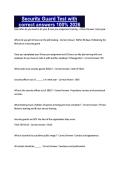 Security Guard Test with correct answers 100&percnt; 2026