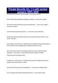 Private Security Ch&period; 1-3 with correct answers 100&percnt; 2026