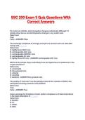 SSC 200 Exam 3 Quiz Questions With Correct Answers