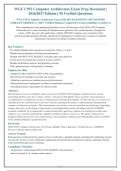 WGU C952 Computer Architecture Exam 2026-2027 QUESTIONS AND ANSWERS&NewLine;ALREADY GRADED A&plus;&period; 100&percnt; Verified Solutions &vert; Updated Per Latest Guidelines &vert; Graded A&plus;