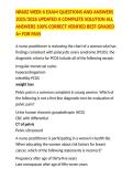 NR602 WEEK 6 EXAM QUESTIONS AND ANSWERS 2025&sol;2026 UPDATED A COMPLETE SOLUTION ALL ANSWERS 100&percnt; CORRECT VERIFIED BEST GRADED A&plus; FOR PASS